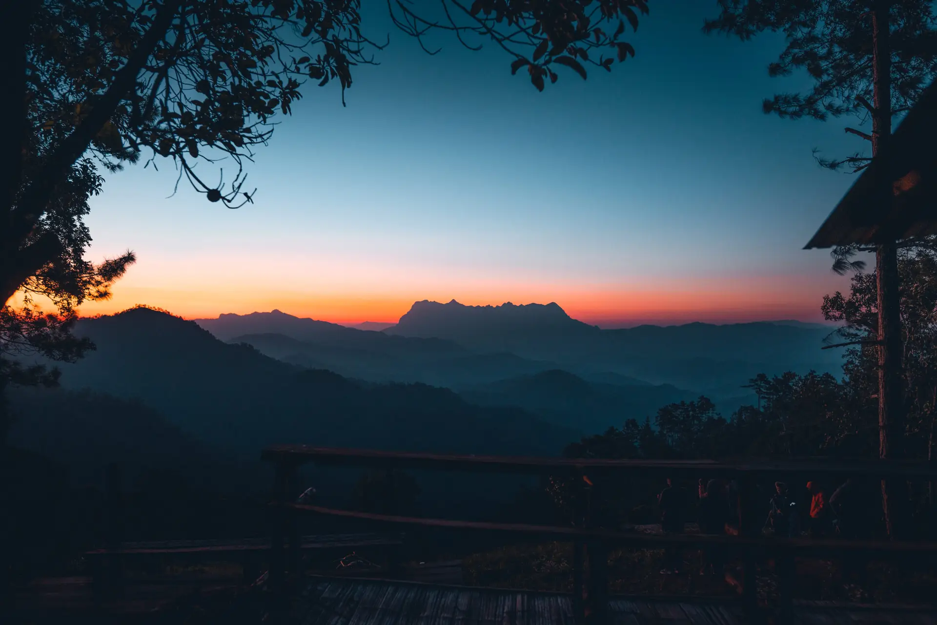 Berglandschaft im Morgenlicht