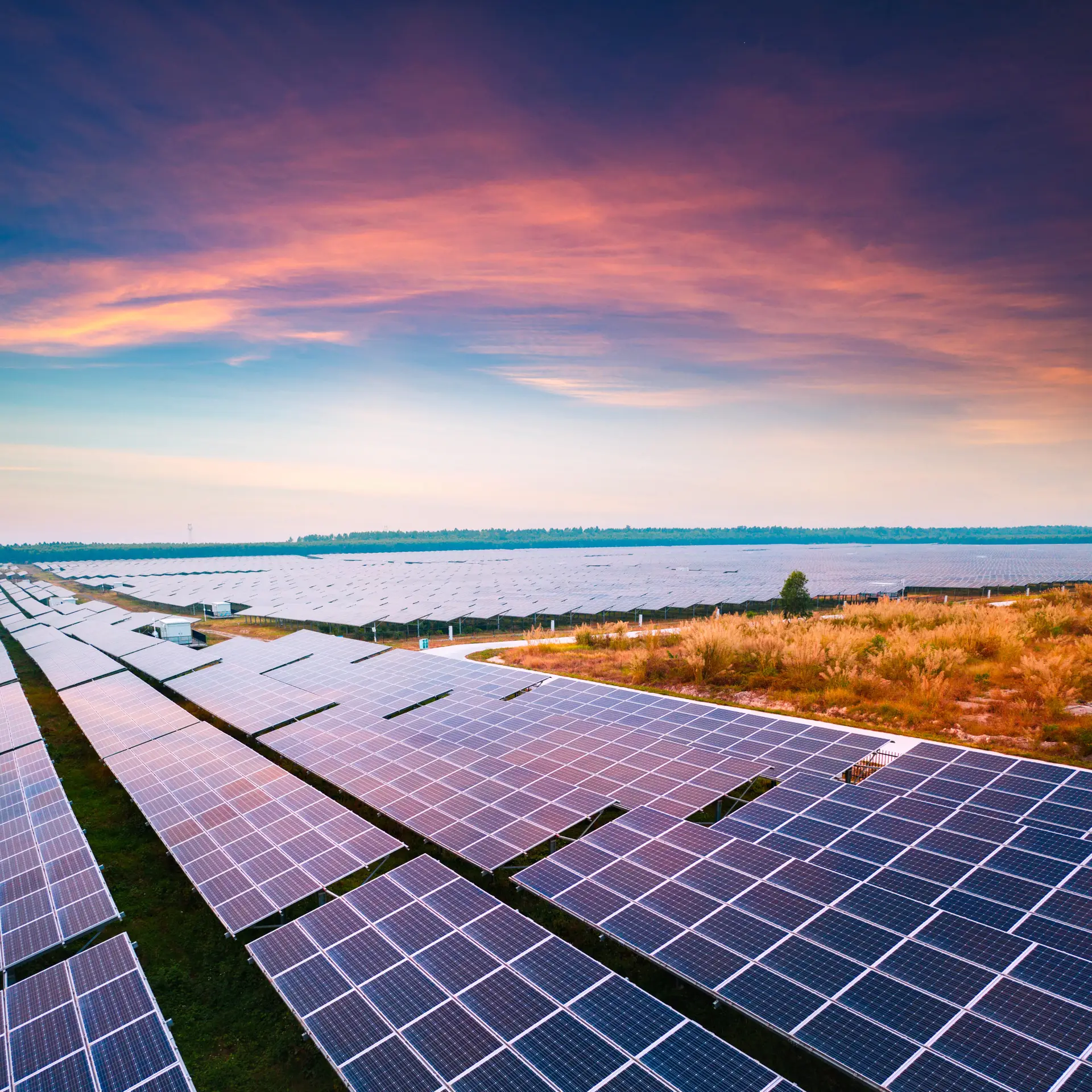 Nahaufnahme eines Solarmoduls